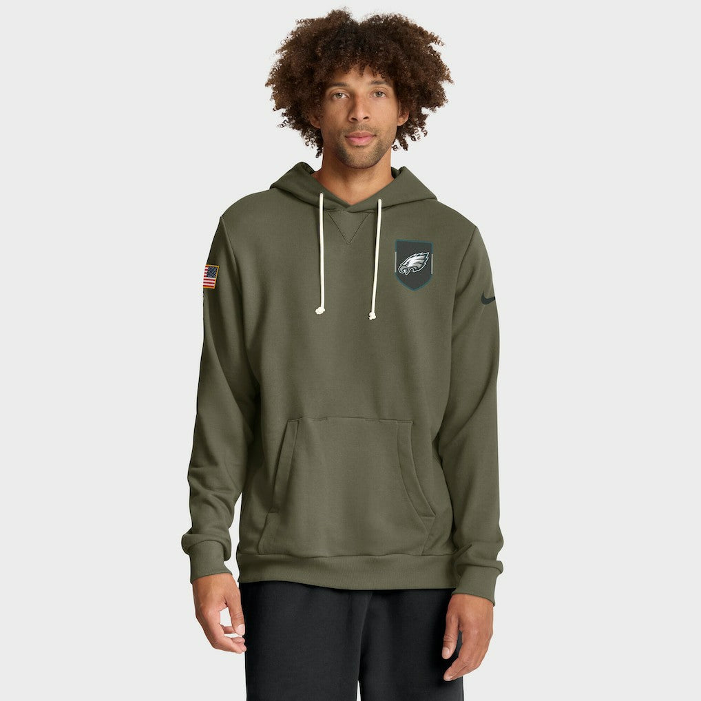 2025 Salute to Service Sideline Standard Issue Dri-FIT Hoodie - Philadelphia Eagles Hoodies