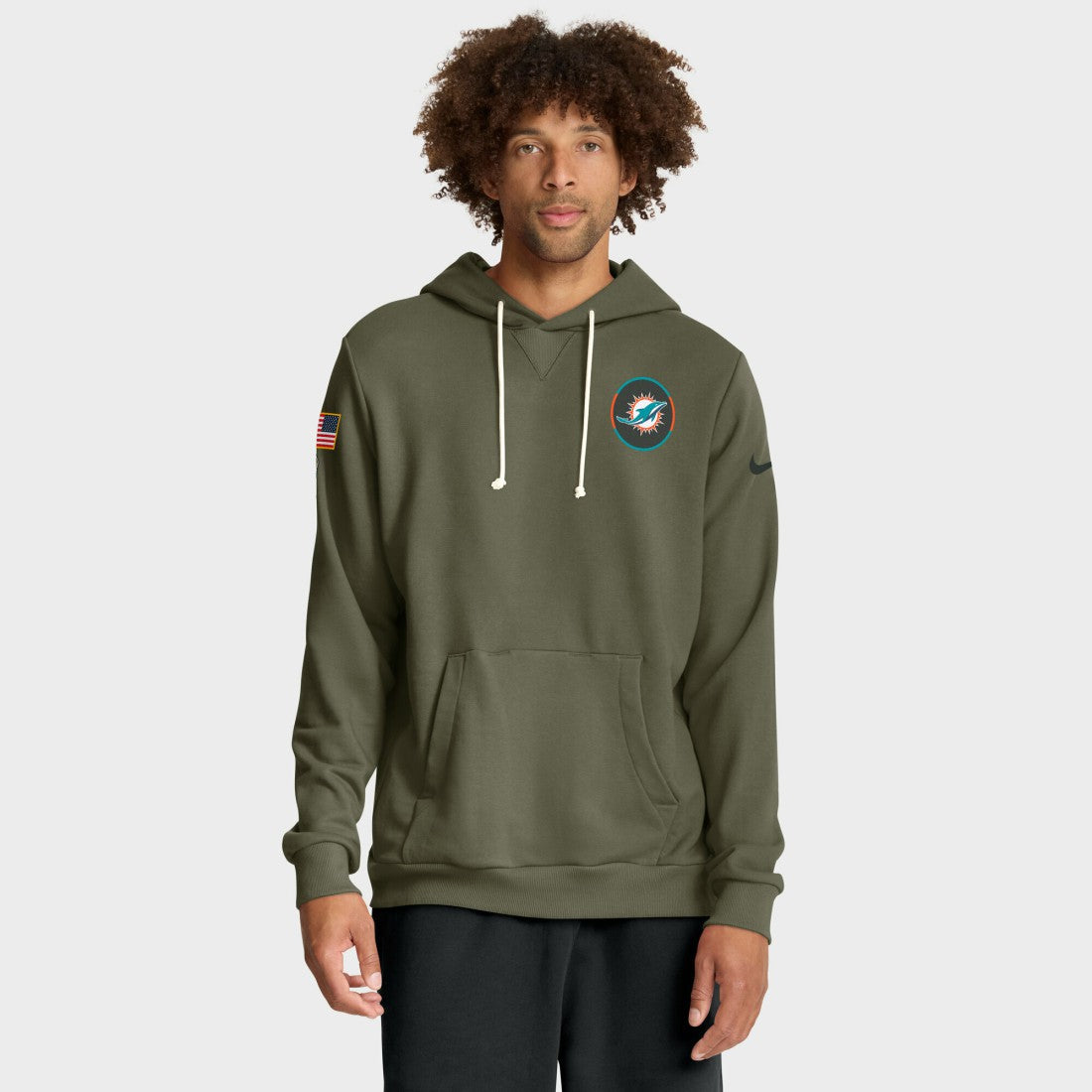 2025 Salute to Service Sideline Standard Issue Dri-FIT Hoodie - Miami Dolphins Hoodies