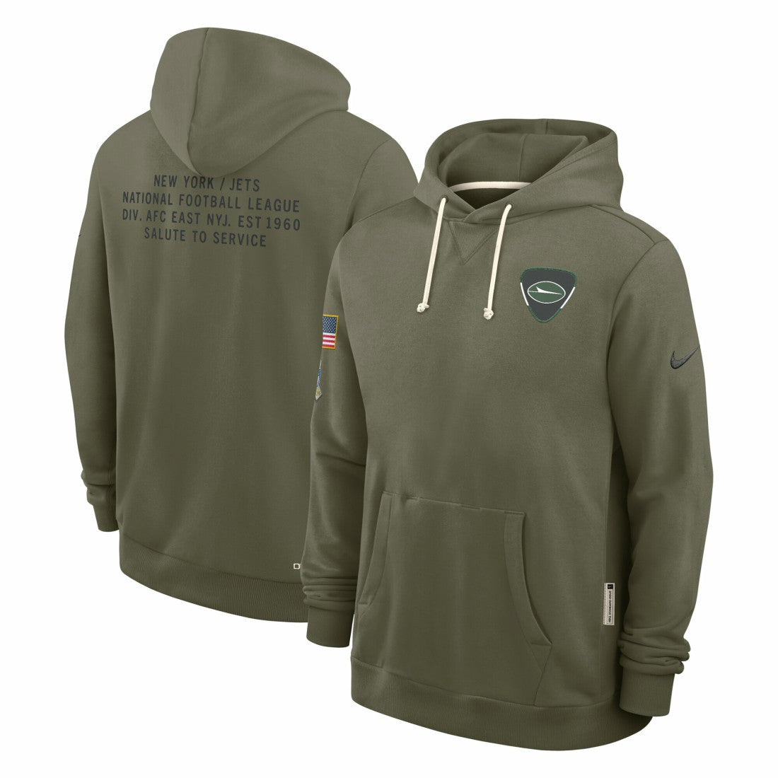 2025 Salute to Service Sideline Standard Issue Dri-FIT Hoodie - New York Jets Hoodies