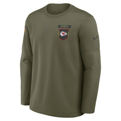 2025 Salute to Service Sideline Coaches Therma-FIT Long Sleeve Shirt - Kansas City Chiefs