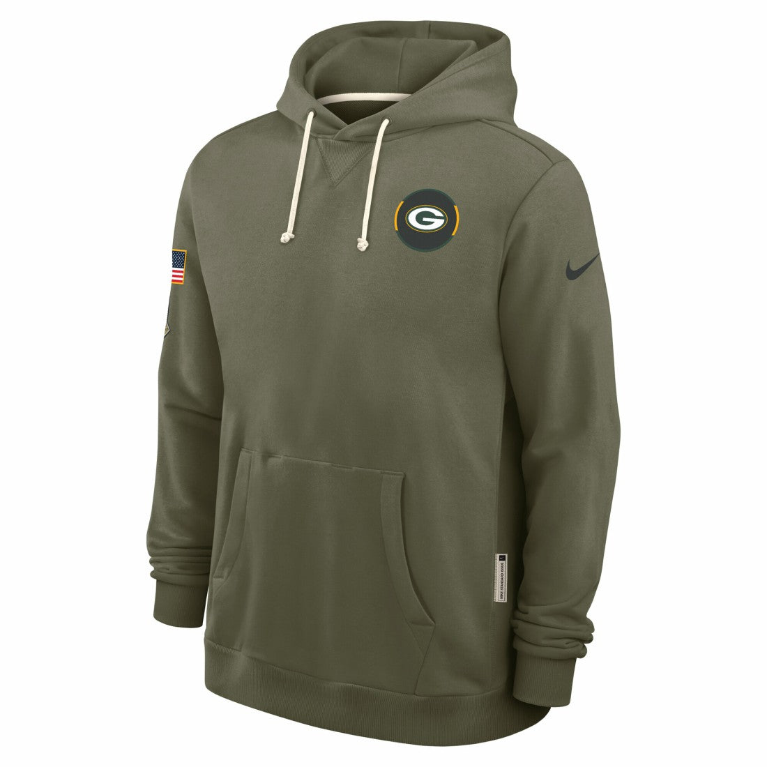 Big & Tall 2025 Salute to Service Sideline Dominant Force Dri-FIT Hoodie - Green Bay Packers Hoodies