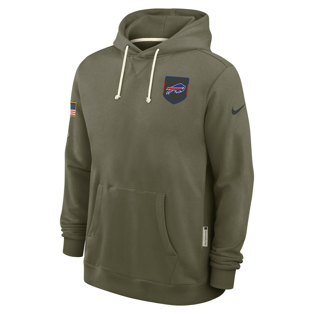 Big & Tall 2025 Salute to Service Sideline Dominant Force Dri-FIT Hoodie - Buffalo Bills Hoodies