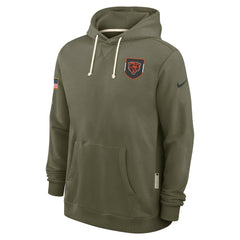 Big & Tall 2025 Salute to Service Sideline Dominant Force Dri-FIT Hoodie - Chicago Bears Hoodies
