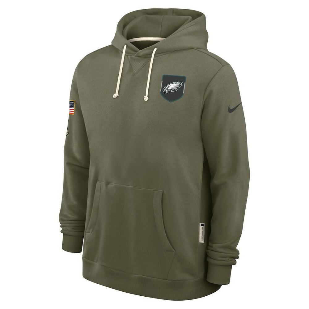 Big & Tall 2025 Salute to Service Sideline Dominant Force Dri-FIT Hoodie - Philadelphia Eagles Hoodies