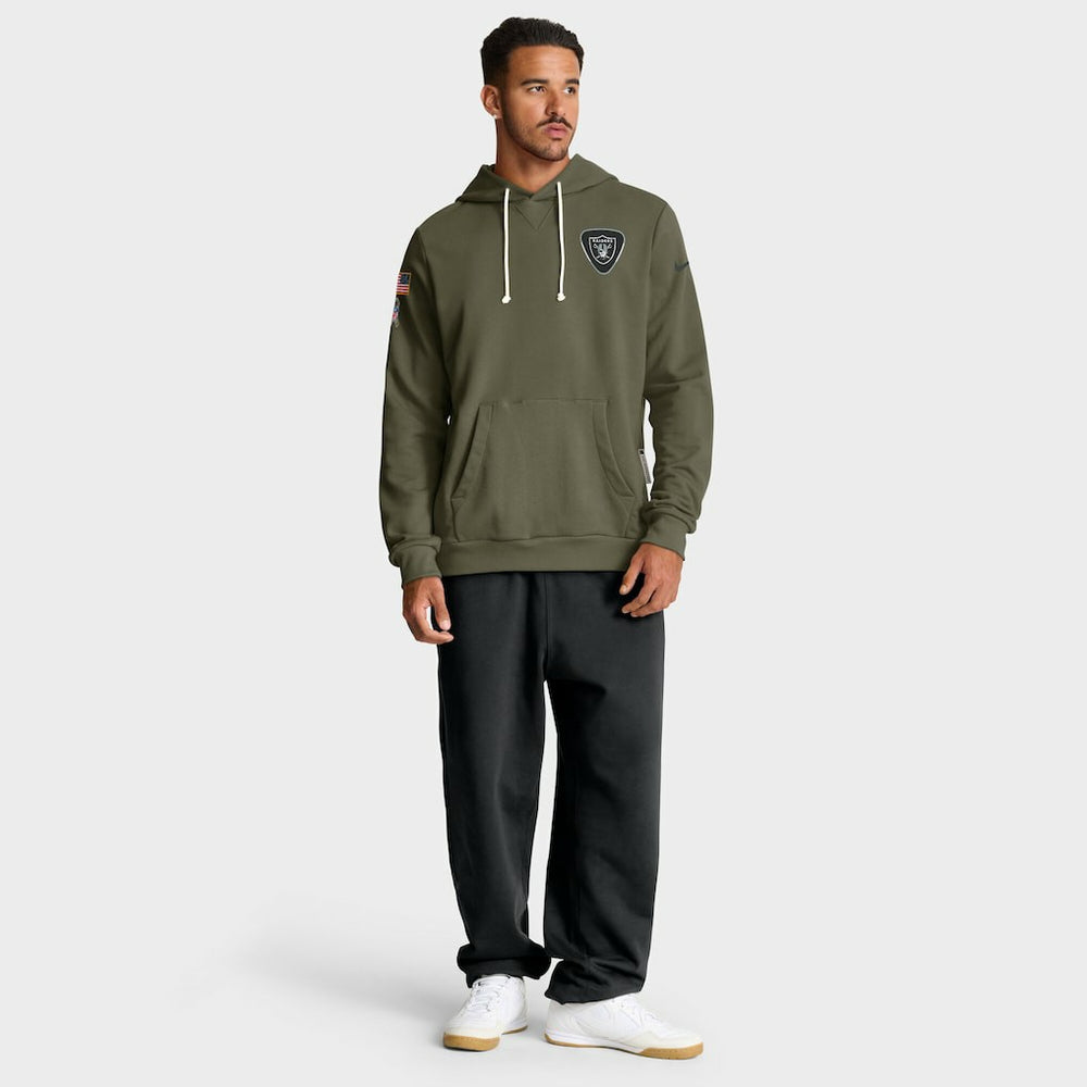 Big & Tall 2025 Salute to Service Sideline Dominant Force Dri-FIT Hoodie - Las Vegas Raiders Hoodies