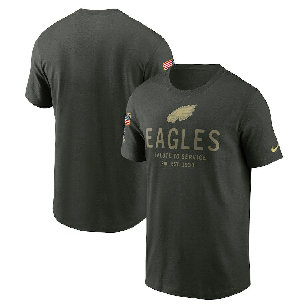 Big & Tall 2025 Salute to Service Sideline Edge Dri-FIT T-Shirt - Philadelphia Eagles T-shirts