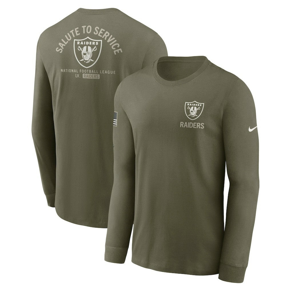 2025 Salute to Service Sideline Long Sleeve T-Shirt - Las Vegas Raiders T-shirts
