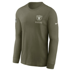 2025 Salute to Service Sideline Long Sleeve T-Shirt - Las Vegas Raiders T-shirts