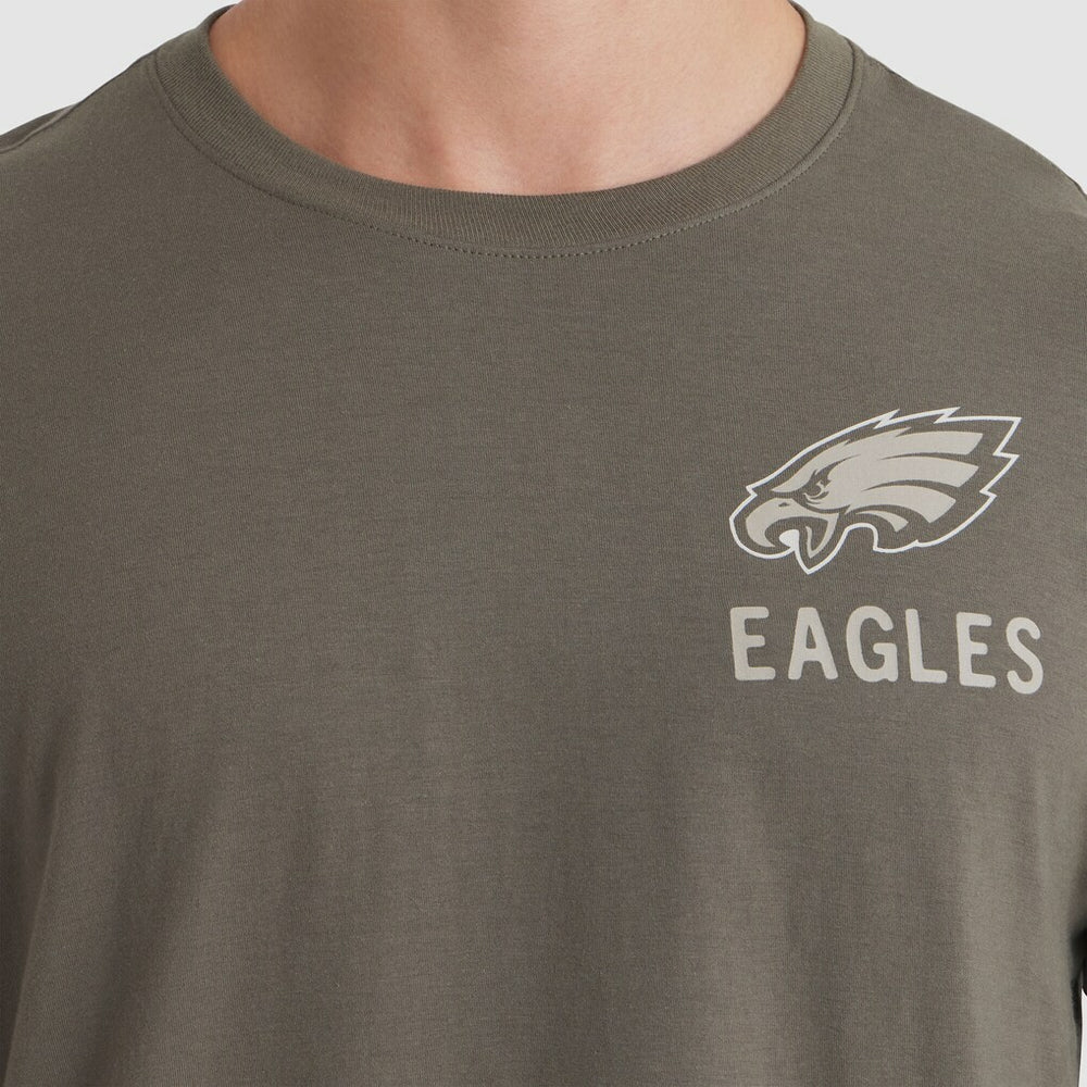2025 Salute to Service Sideline Long Sleeve T-Shirt - Philadelphia Eagles T-shirts