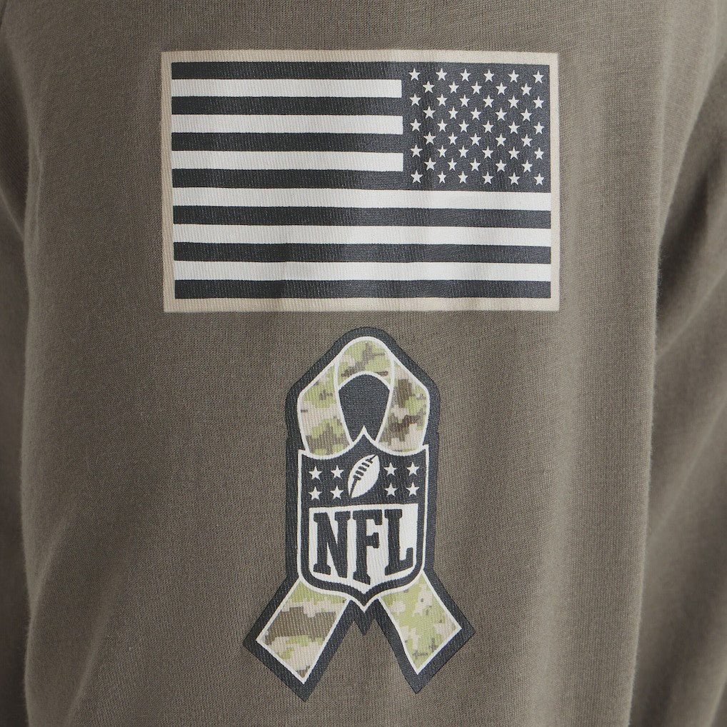 2025 Salute to Service Sideline Long Sleeve T-Shirt - Philadelphia Eagles T-shirts