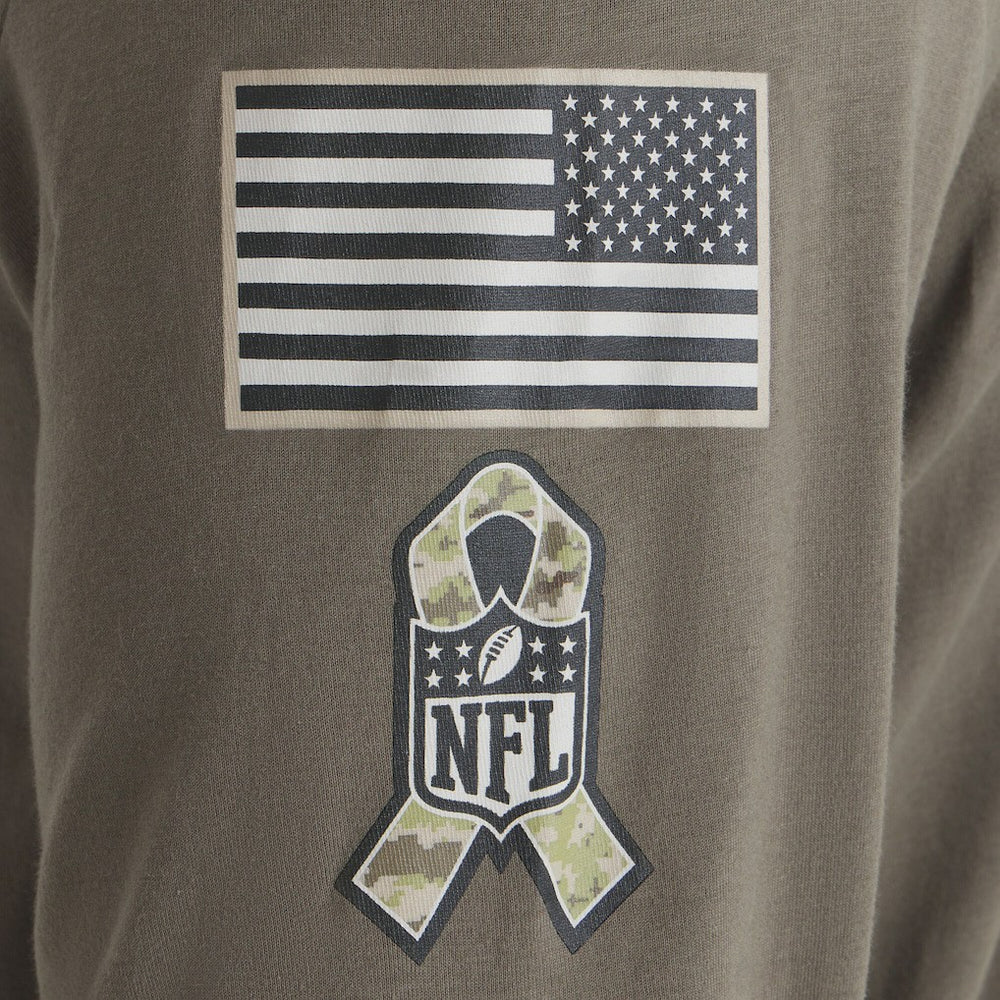 2025 Salute to Service Sideline Long Sleeve T-Shirt - Philadelphia Eagles T-shirts
