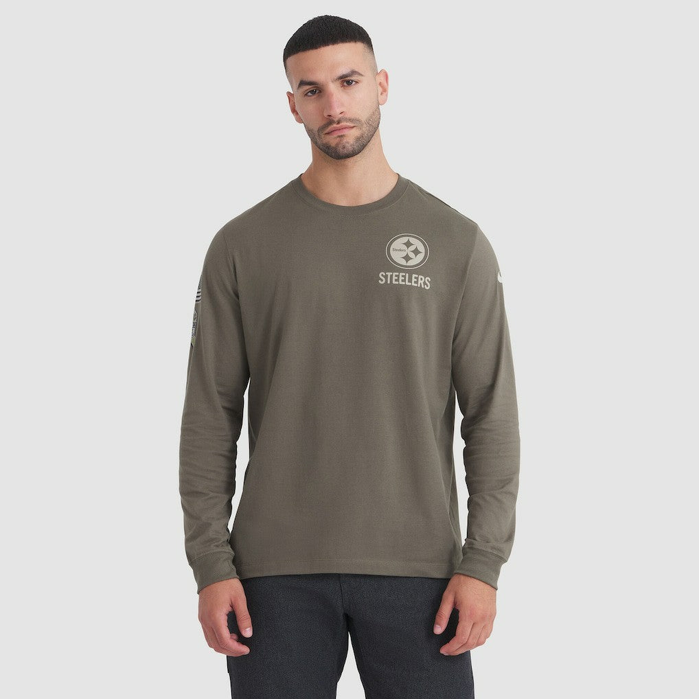 2025 Salute to Service Sideline Long Sleeve T-Shirt - Pittsburgh Steelers T-shirts