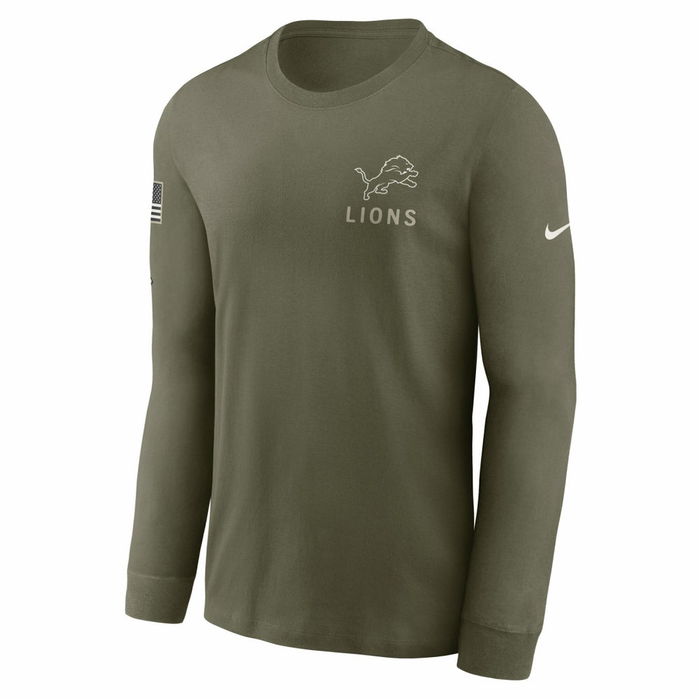 2025 Salute to Service Sideline Long Sleeve T-Shirt - Detroit Lions T-shirts