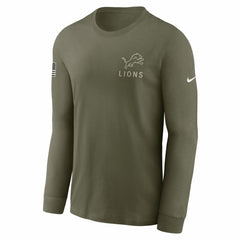 2025 Salute to Service Sideline Long Sleeve T-Shirt - Detroit Lions T-shirts