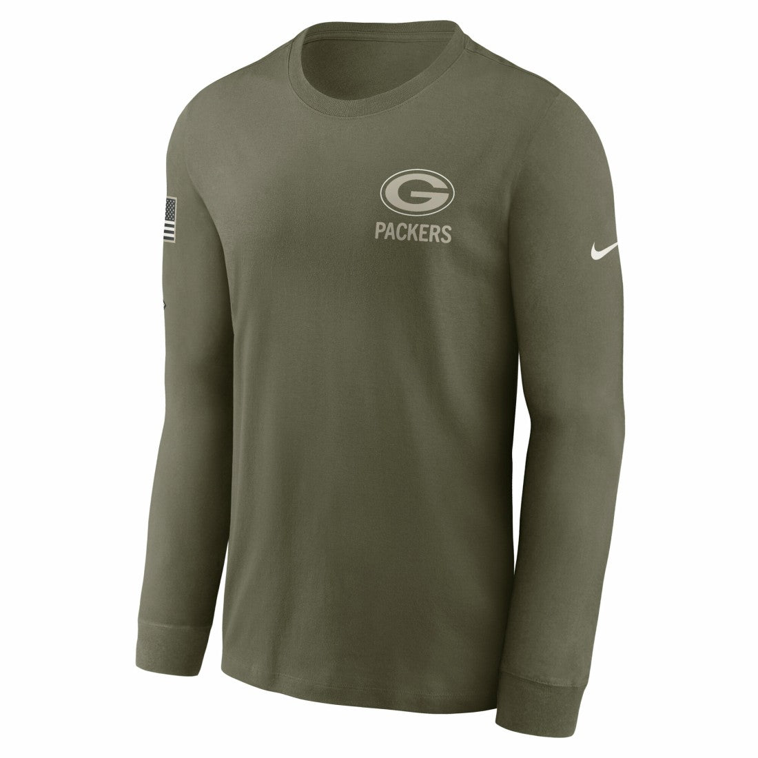 2025 Salute to Service Sideline Long Sleeve T-Shirt - Green Bay Packers T-shirts