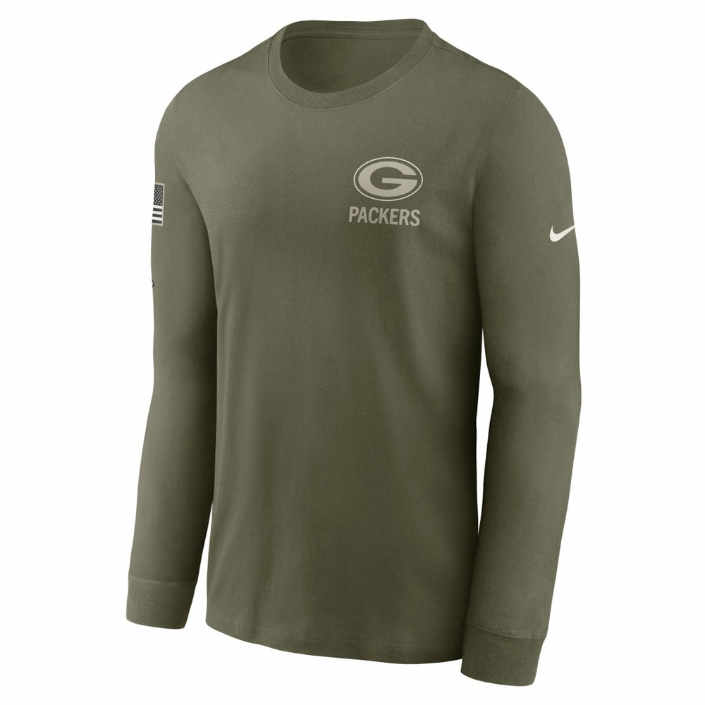 2025 Salute to Service Sideline Long Sleeve T-Shirt - Green Bay Packers T-shirts