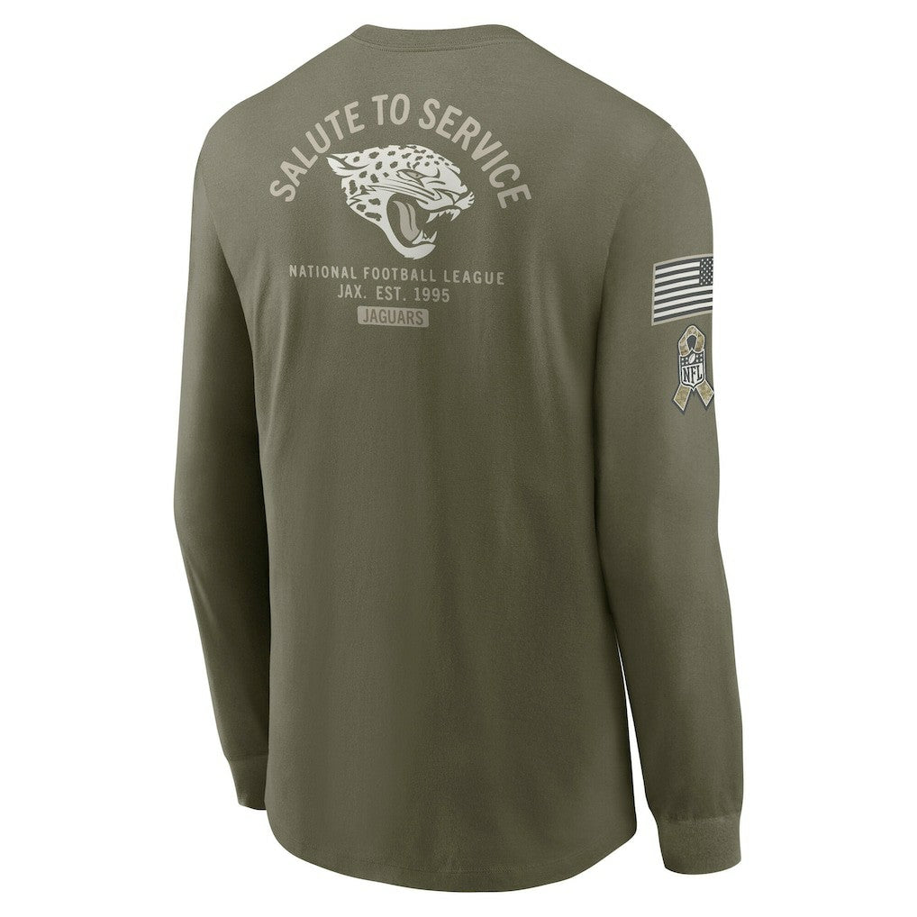 2025 Salute to Service Sideline Long Sleeve T-Shirt - Jacksonville Jaguars T-shirts