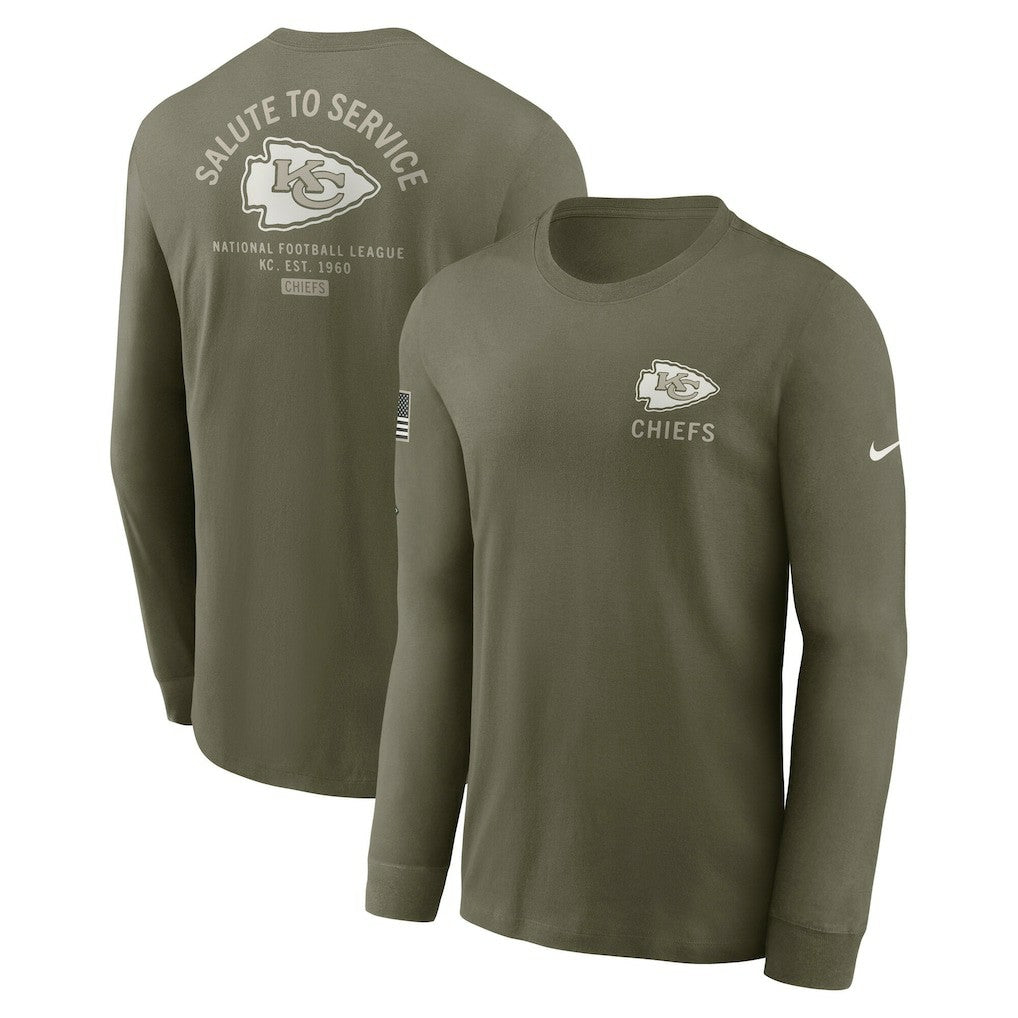 2025 Salute to Service Sideline Long Sleeve T-Shirt - Kansas City Chiefs T-shirts