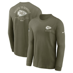 2025 Salute to Service Sideline Long Sleeve T-Shirt - Kansas City Chiefs T-shirts