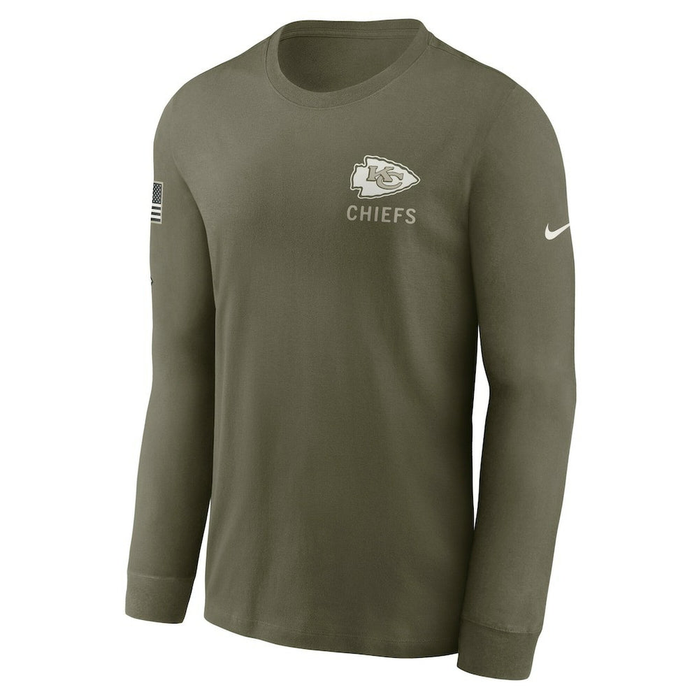 2025 Salute to Service Sideline Long Sleeve T-Shirt - Kansas City Chiefs T-shirts