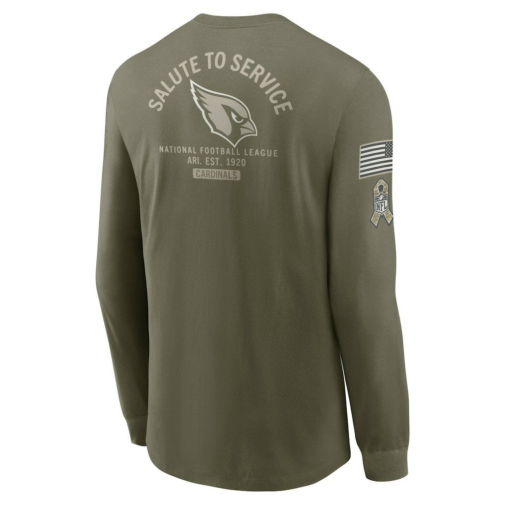 2025 Salute to Service Sideline Long Sleeve T-Shirt - Arizona Cardinals T-shirts