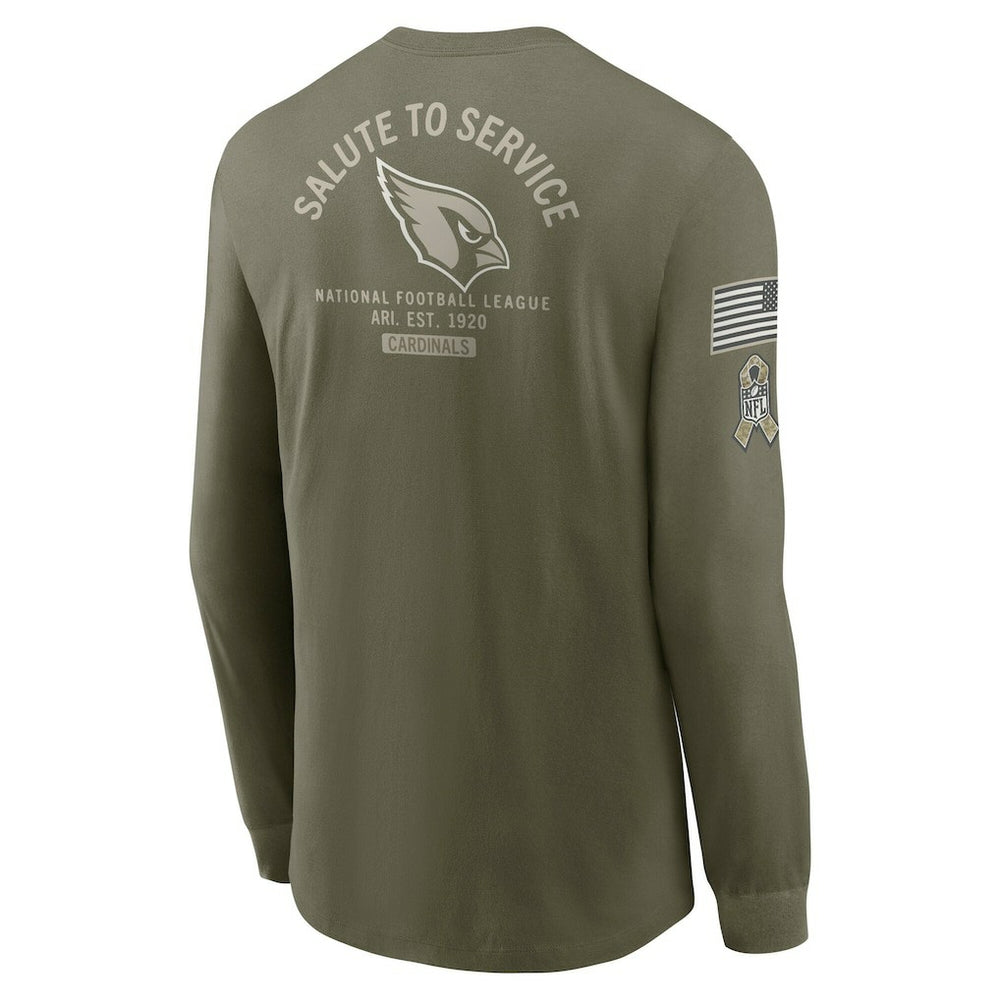 2025 Salute to Service Sideline Long Sleeve T-Shirt - Arizona Cardinals T-shirts