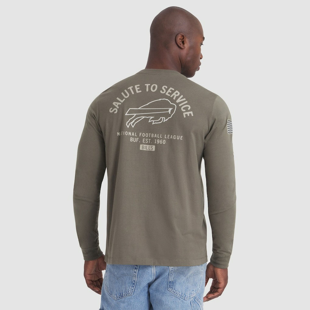 2025 Salute to Service Sideline Long Sleeve T-Shirt - Buffalo Bills T-shirts