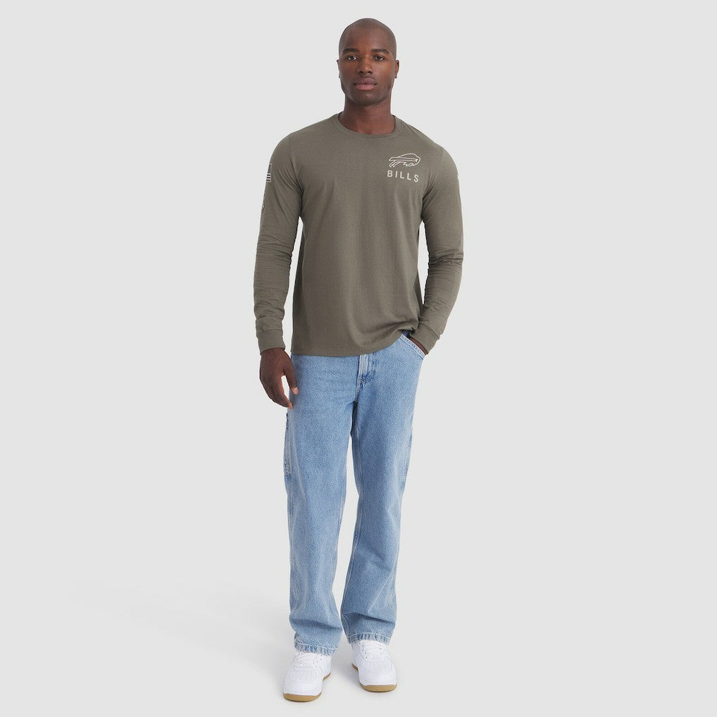 2025 Salute to Service Sideline Long Sleeve T-Shirt - Buffalo Bills T-shirts