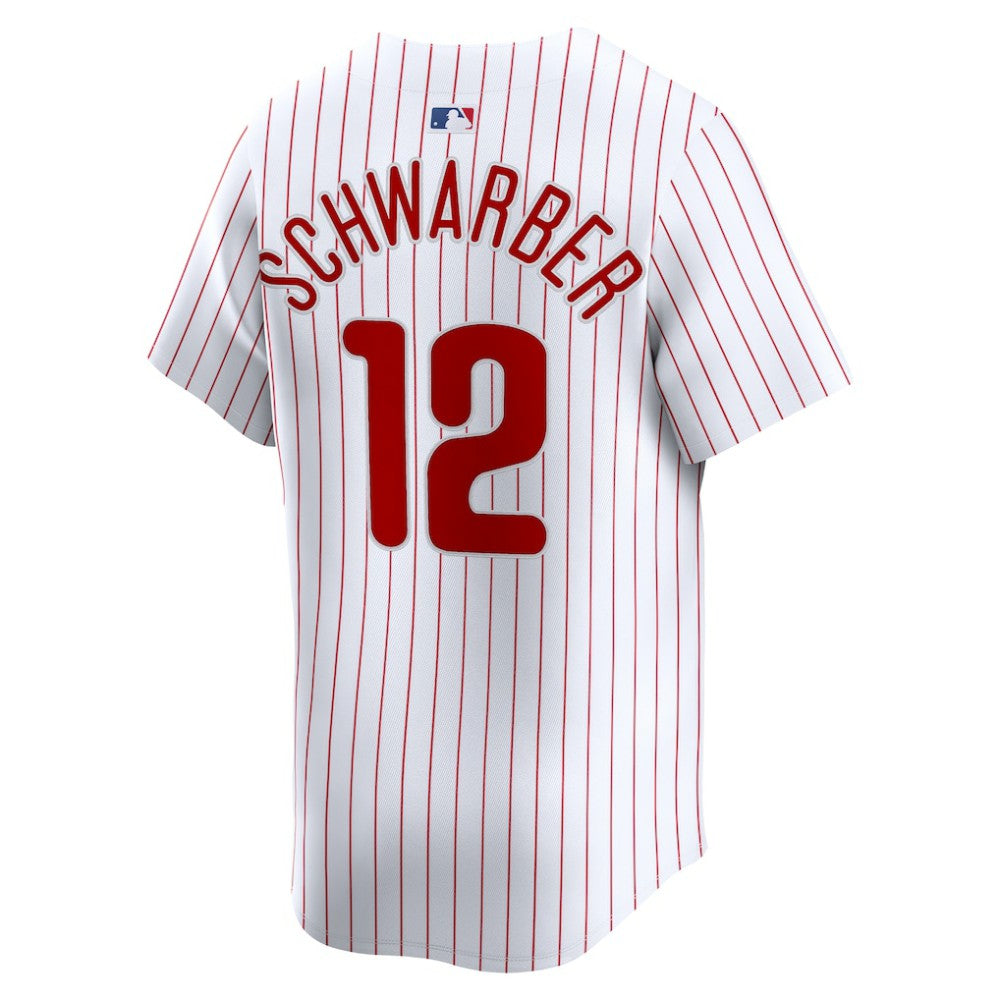 White Kyle Schwarber Philadelphia Phillies Nike Home Limited Player Jersey