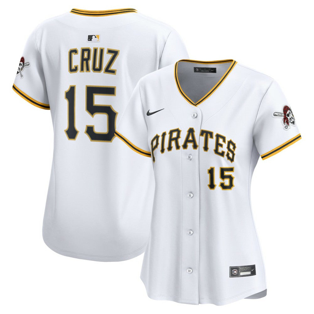 White Oneil Cruz Pittsburgh Pirates Nike Women's Home Limited Player Jersey