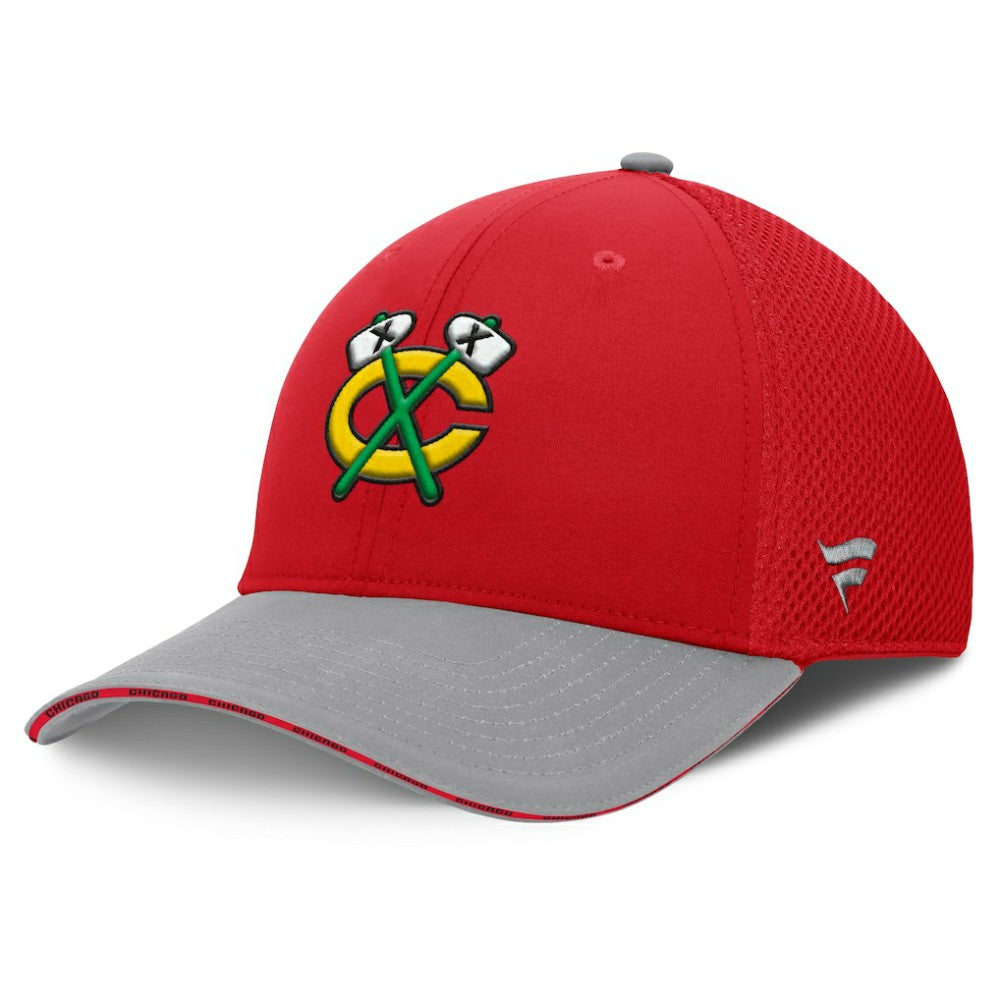 NHL Chicago Blackhawks Fanatics Fundamentals Span Flex Hat