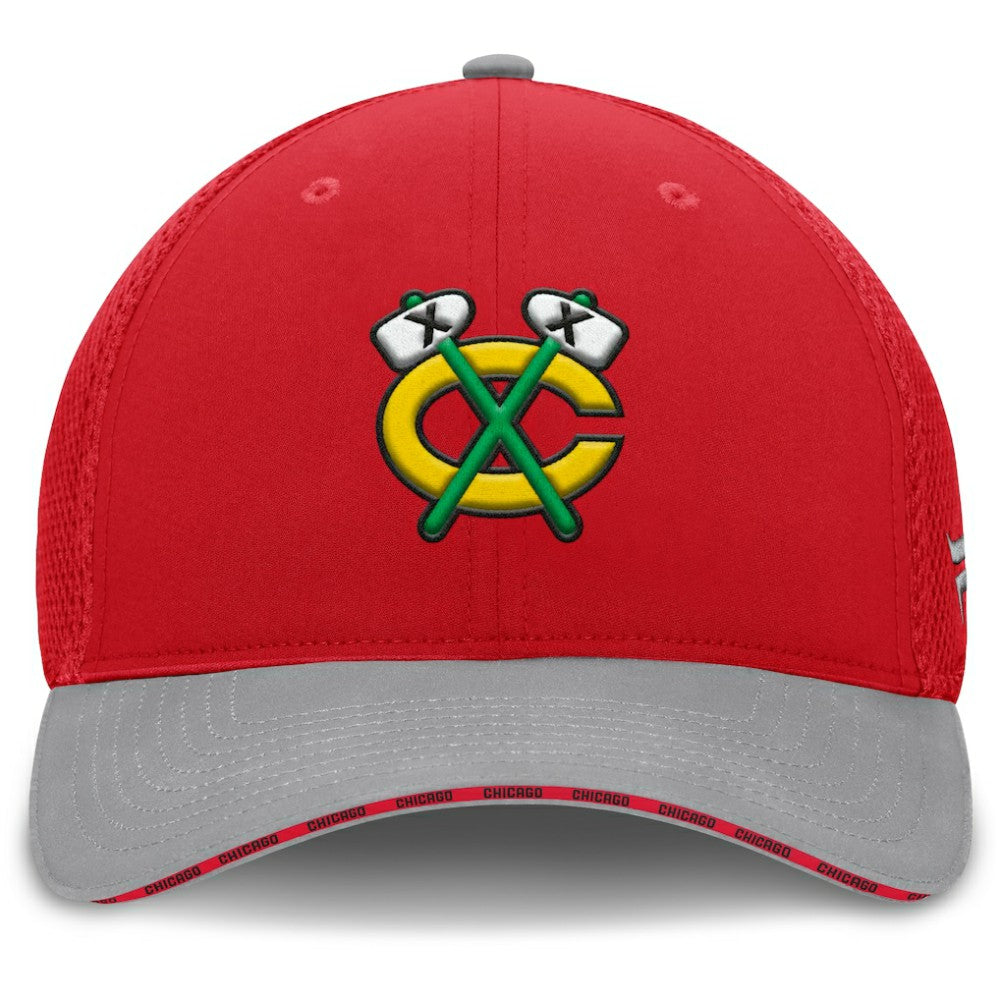 NHL Chicago Blackhawks Fanatics Fundamentals Span Flex Hat