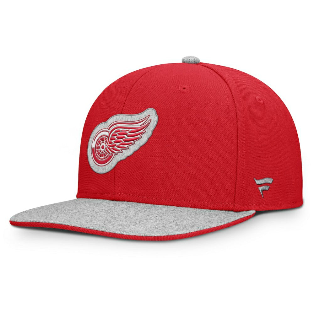 NHL Detroit Red Wings Fanatics Fundamentals Loden Snapback Hat