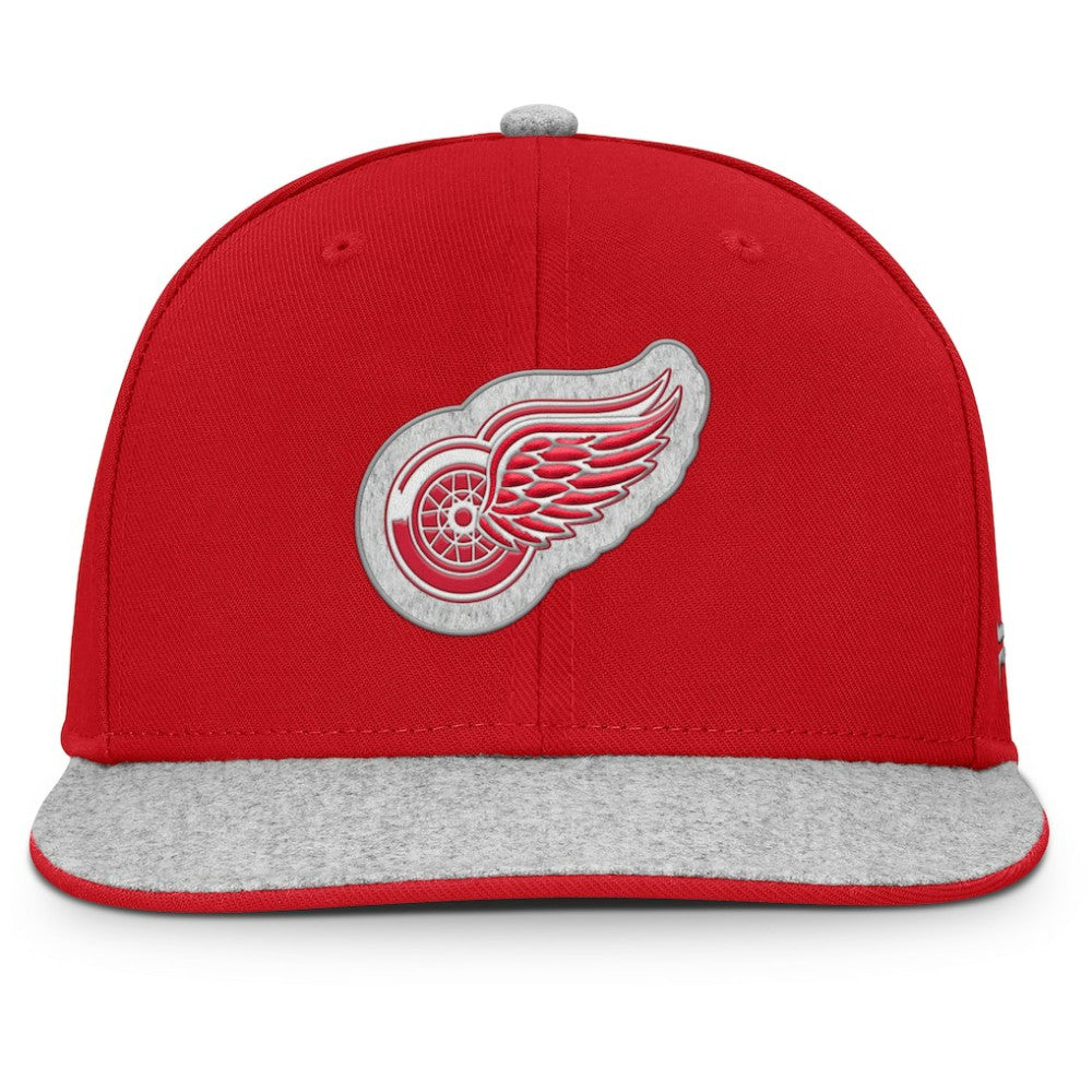 NHL Detroit Red Wings Fanatics Fundamentals Loden Snapback Hat