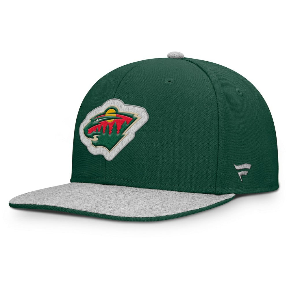 NHL Minnesota Wild Fanatics Fundamentals Loden Snapback Hat