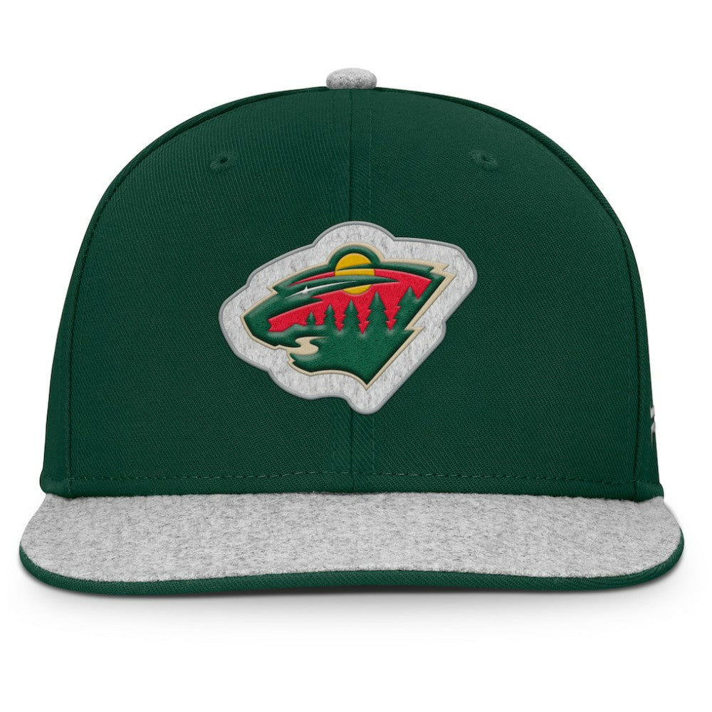 NHL Minnesota Wild Fanatics Fundamentals Loden Snapback Hat