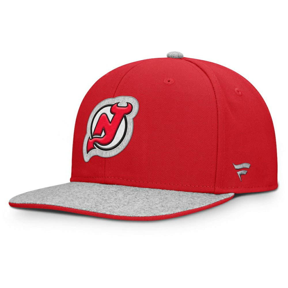 NHL New Jersey Devils Fanatics Fundamentals Loden Snapback Hat