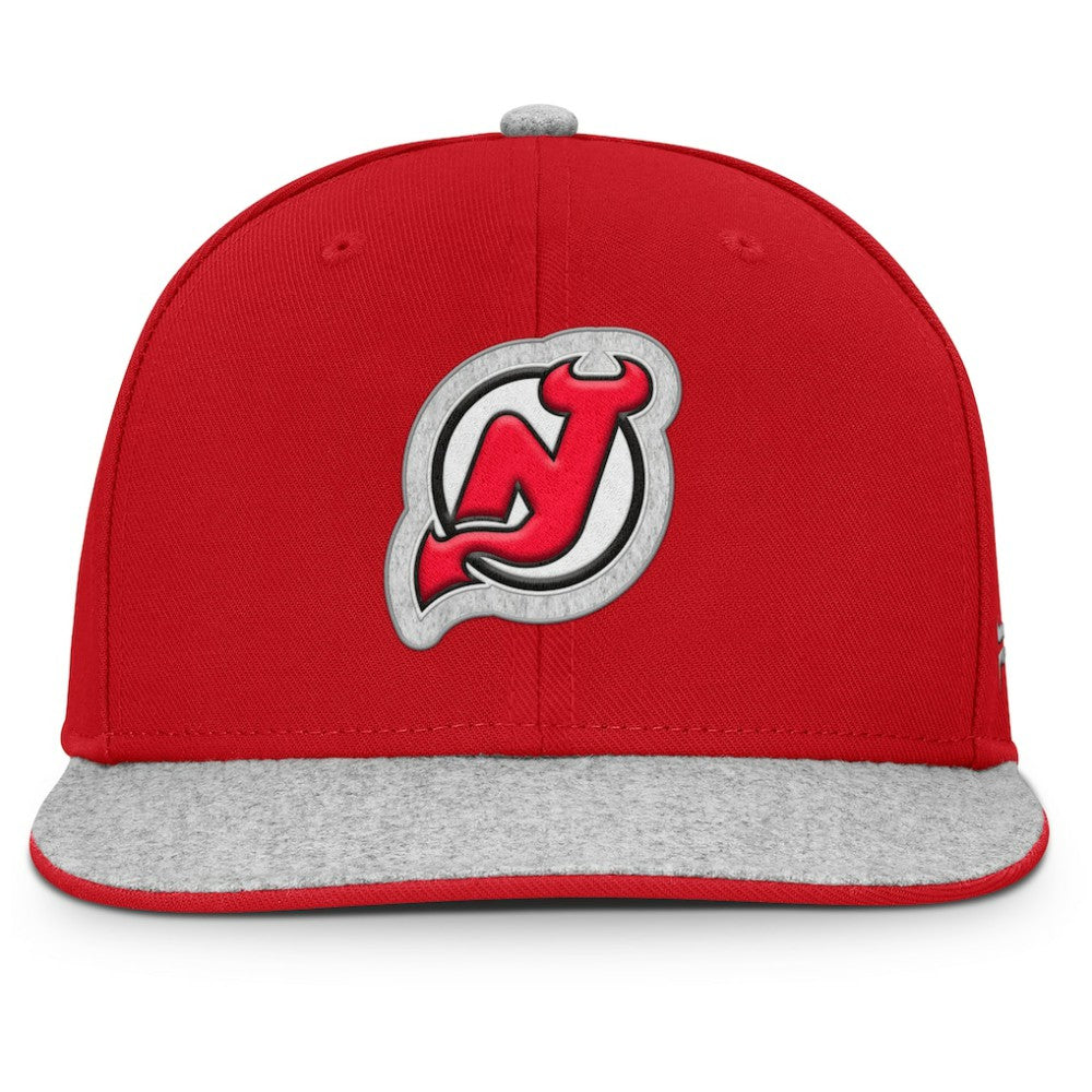 NHL New Jersey Devils Fanatics Fundamentals Loden Snapback Hat
