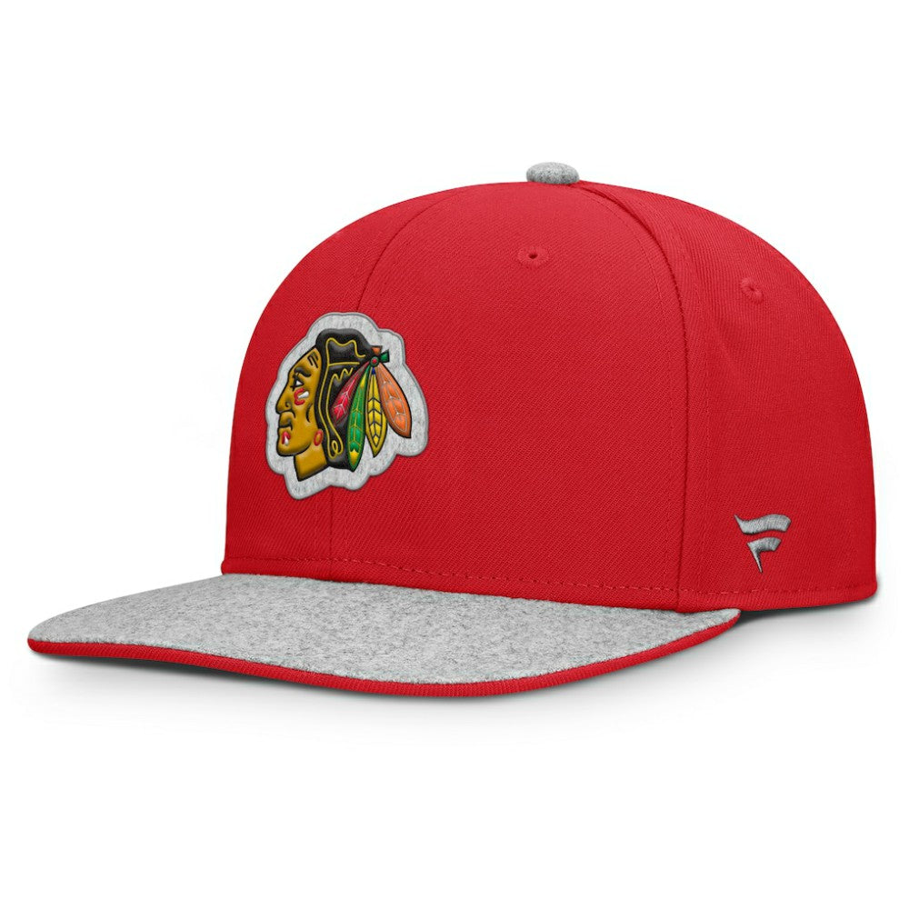 NHL Chicago Blackhawks Fanatics Fundamentals Loden Snapback Hat
