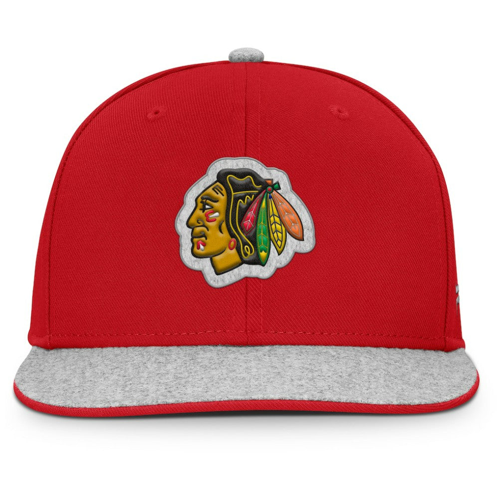 NHL Chicago Blackhawks Fanatics Fundamentals Loden Snapback Hat