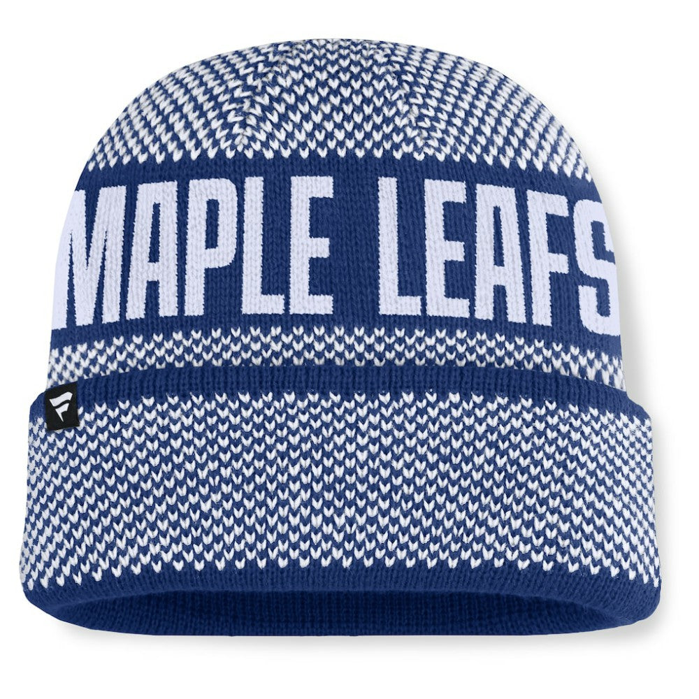 NHL Toronto Maple Leafs Fanatics Fundamentals Shelter Cuffed Knit Hat