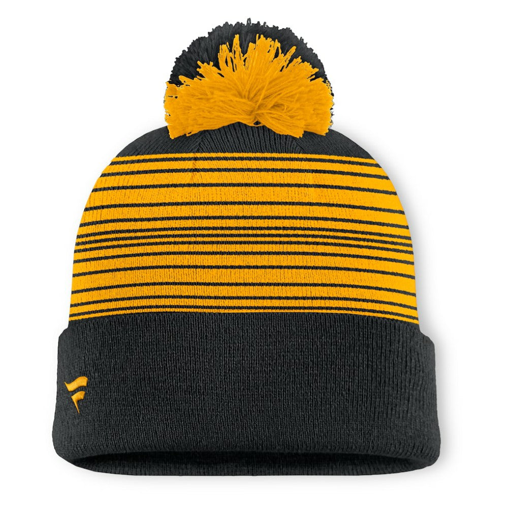 NHL Pittsburgh Penguins Fanatics Fundamental Spirit Cuffed Pom Knit Hat