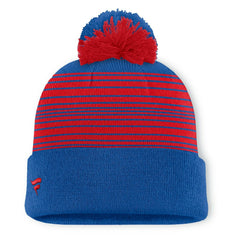 NHL New York Rangers Fanatics Fundamental Spirit Cuffed Pom Knit Hat