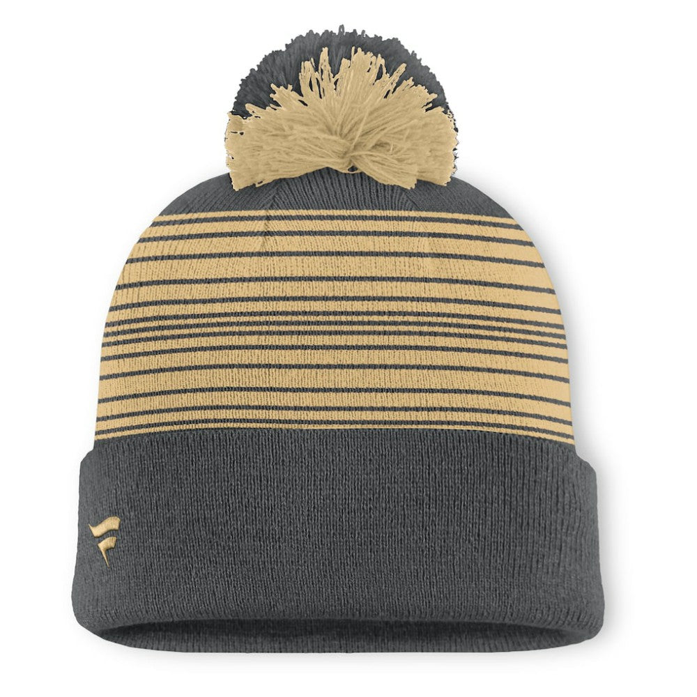 NHL Vegas Golden Knights Fanatics Fundamental Spirit Cuffed Pom Knit Hat