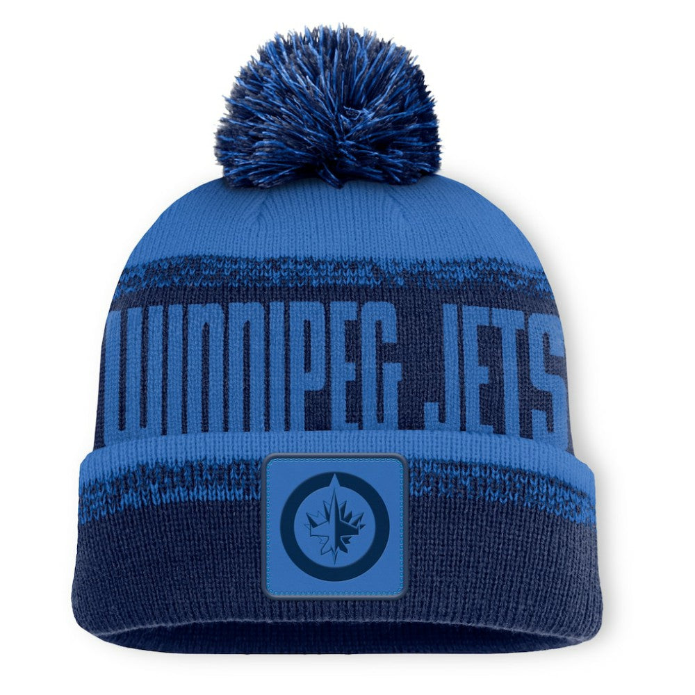 NHL Winnipeg Jets Fanatics Fundamentals Thrive Cuffed Knit Hat with Pom