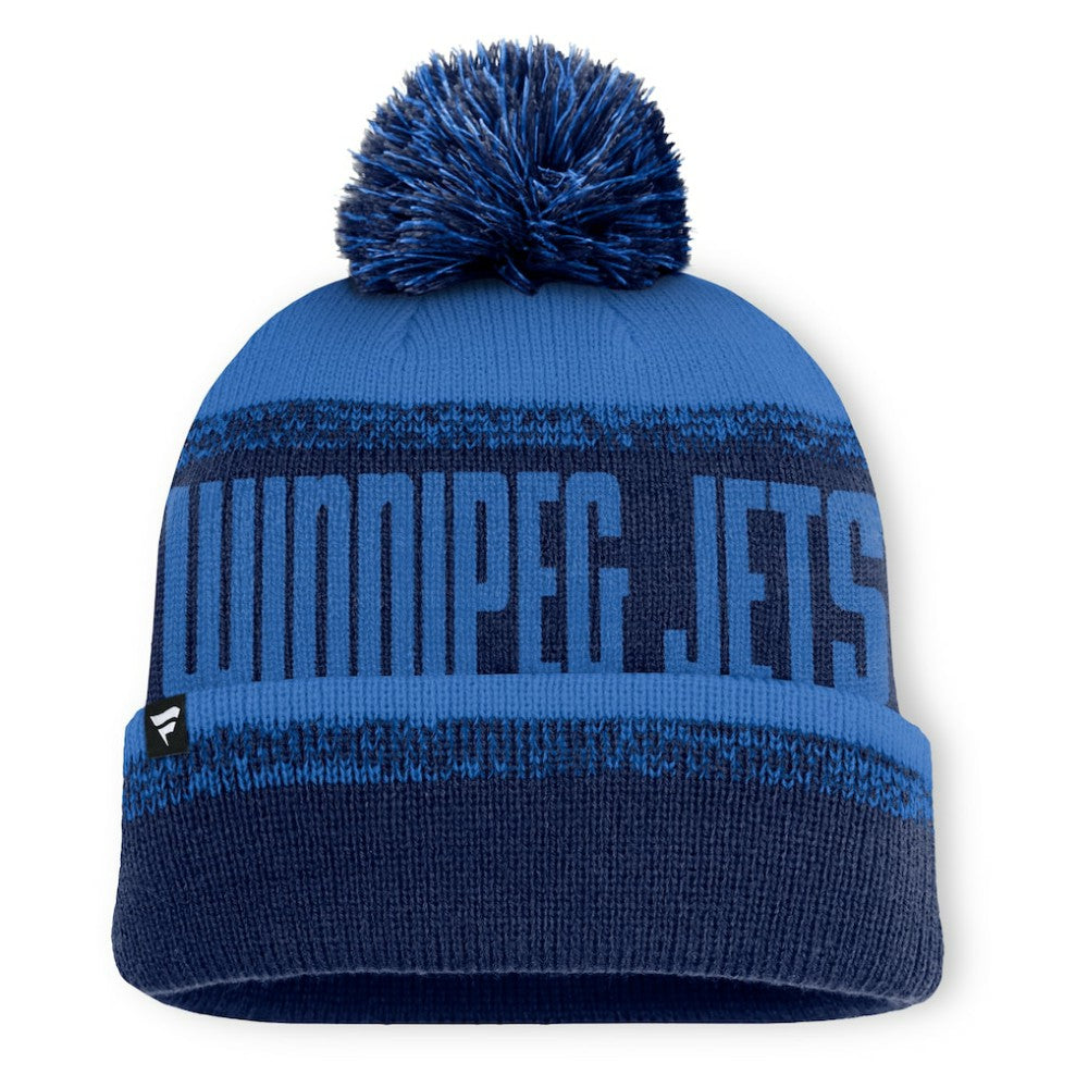 NHL Winnipeg Jets Fanatics Fundamentals Thrive Cuffed Knit Hat with Pom