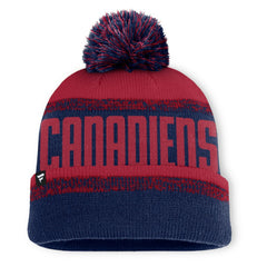 NHL Montreal Canadiens Fanatics Fundamentals Thrive Cuffed Knit Hat with Pom