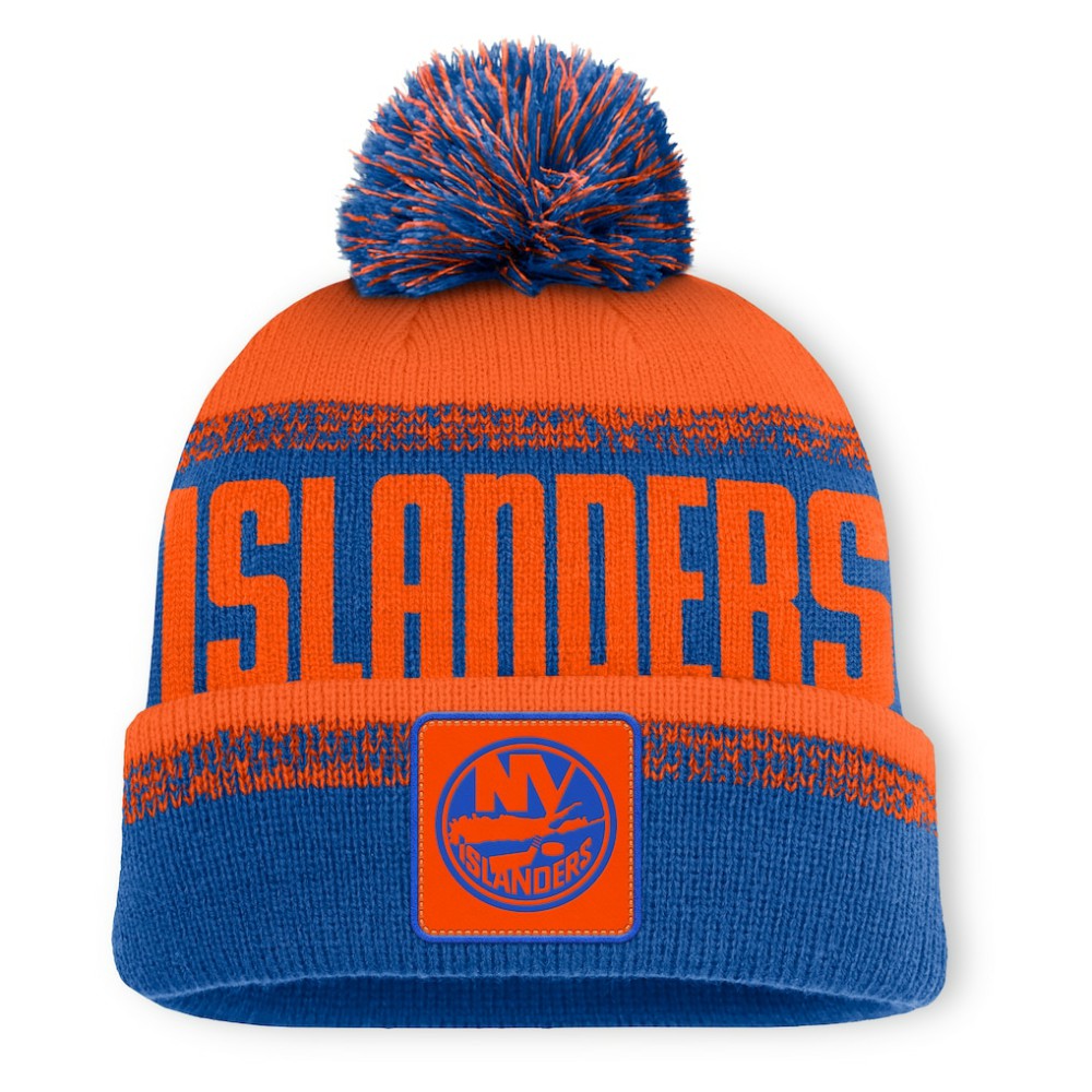 NHL New York Islanders Fanatics Fundamentals Thrive Cuffed Knit Hat with Pom