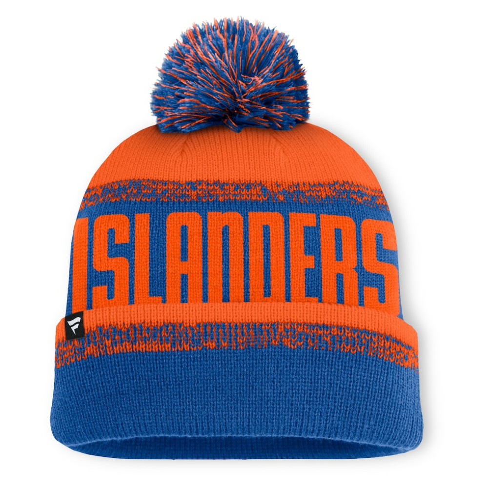 NHL New York Islanders Fanatics Fundamentals Thrive Cuffed Knit Hat with Pom