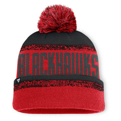 NHL Chicago Blackhawks Fanatics Fundamentals Thrive Cuffed Knit Hat with Pom